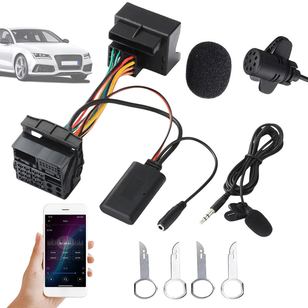 Auto Bluetooth-kompatibler Aux-In-Adapter Freis prec heinrich tung Auto Bluetooth-kompatibler 5,0 Musik-Aux-Adapter für Ford Fusion 2014-2017 Image