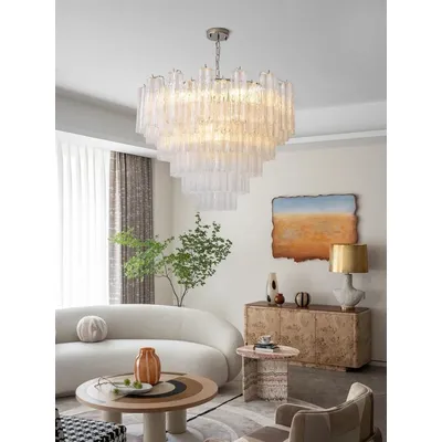 2025 Pink Beauty Glass Art E14 2025 Chandelier Lighting Suspension Luminaire Lampen French Design Hanging Light For Dinning Room