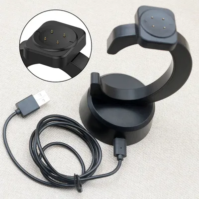 Charging Dock Charger for Google Watch 3 45mm 41mm/ Pixel Watch 2/ Fitbit Versa 3/4/ Sense 1/2