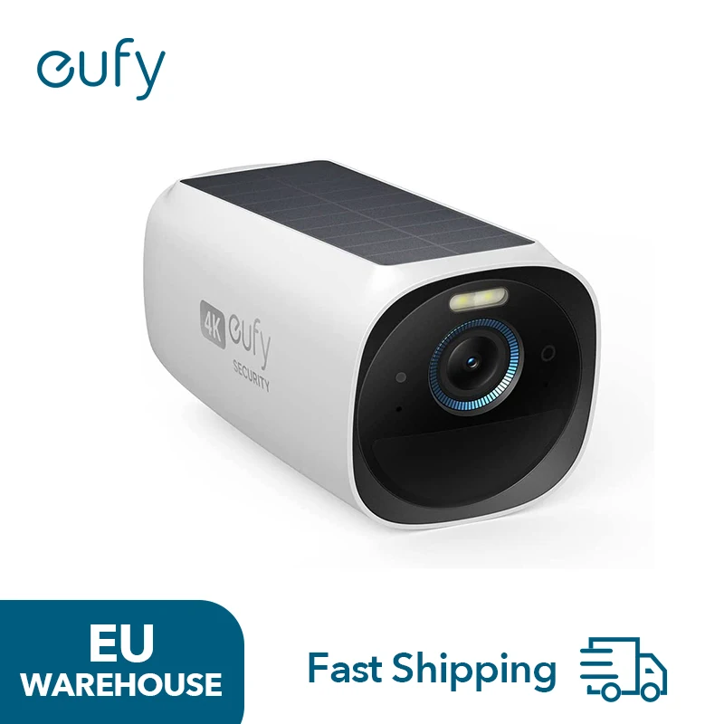 eufy Security eufyCam 3 überwachungskamera aussen 4K kabellose überwachungskamera solar mit Gesichtserkennung K.I.