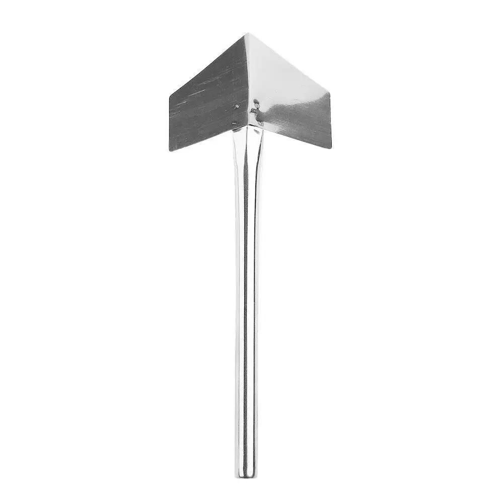 Eckkelle für den Außenbereich, Edelstahl, für den Garten, Metallgriff, 90-Grad-Trockenbau, Eckkelle für den Außenbereich, kleine abgerundete Schneidwerkzeuge Image