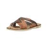Pantolette MUSTANG SHOES "Mustang Shoes Pantoletten Lederimitat", Herren, Gr. 44, braun (cognac), Lederimitat, casual, Schuhe