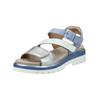 Riemchensandale ARA "Ara Sandalen Leder", Damen, Gr. 39, blau, Leder, casual, Schuhe