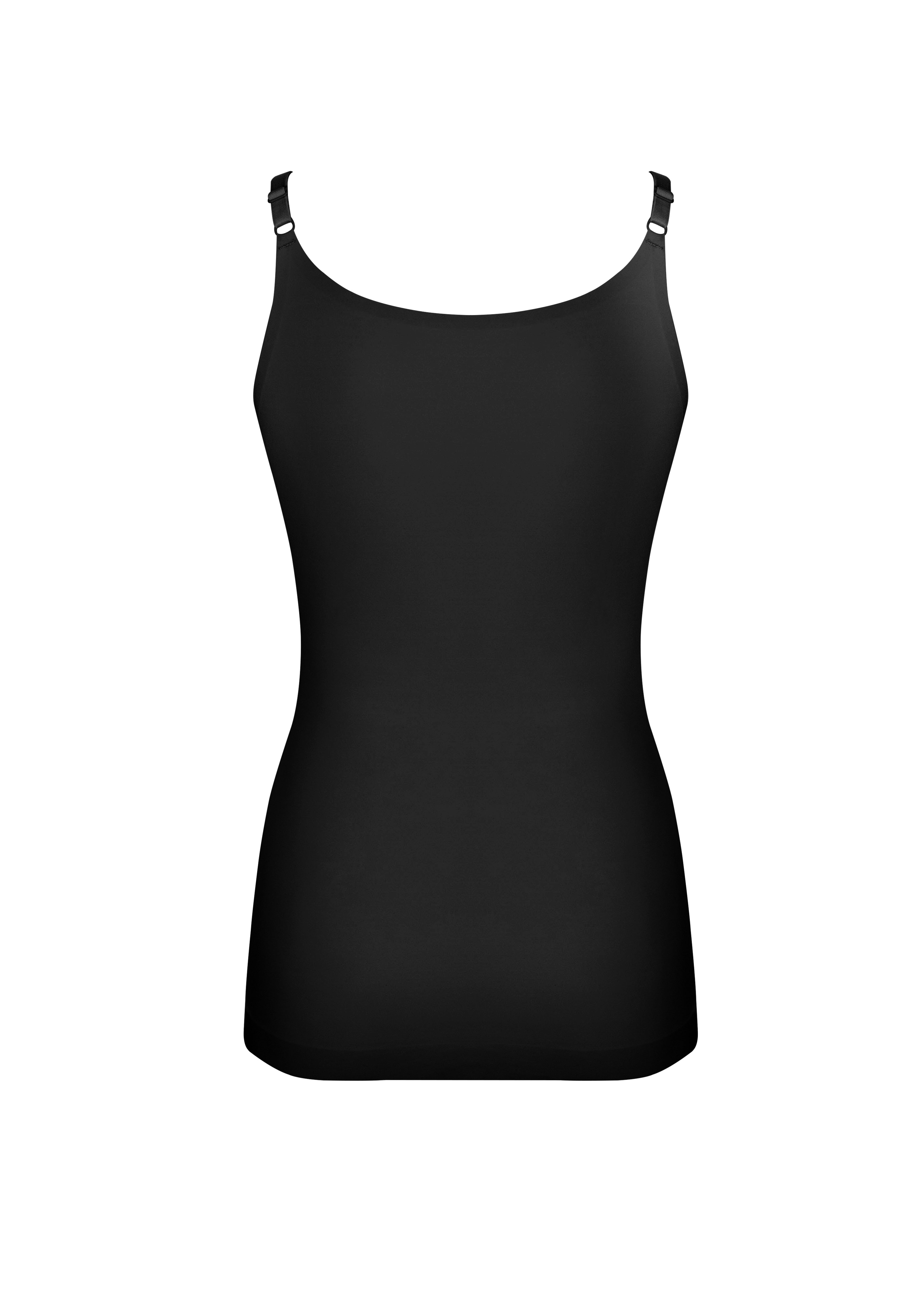 Shapingtop MAGIC BODYFASHION, Damen, Gr. XXL, schwarz, Obermaterial: 83% Polyamid, 17% Elasthan, unifarben, figurbetont hüftbedeckend, tiefer Rundhals, Tops, mit verstellbaren Schulterträgern Image