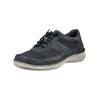 Schnürschuh JOSEF SEIBEL "Josef Seibel Halbschuhe Leder/Textil", Herren, Gr. 44, lila (indigo), Leder, Textil, casual, Schuhe