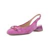 Slingpumps ARA "Ara Pumps Leder", Damen, Gr. 38, pink, Leder, casual, Schuhe