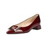 Pumps HÖGL "Högl Pumps Leder", Damen, Gr. 37,5, rot (weinrot), Leder, casual, Schuhe