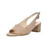 Riemchensandale HÖGL "Högl Sandalen Veloursleder", Damen, Gr. 38,5, grau (taupe), Veloursleder, casual, Schuhe