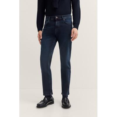5-Pocket-Jeans BUGATTI "Regular Fit", Herren, Gr. 40, Länge 32, 383, marine, 99% Baumwolle, 1% Elasthan, Jeans, aus Authentic Denim mit Stretch-Komfort Image