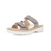 Pantolette ARA "Ara Pantoletten Leder", Damen, Gr. 37, beige (cashmere), Leder, casual, Schuhe