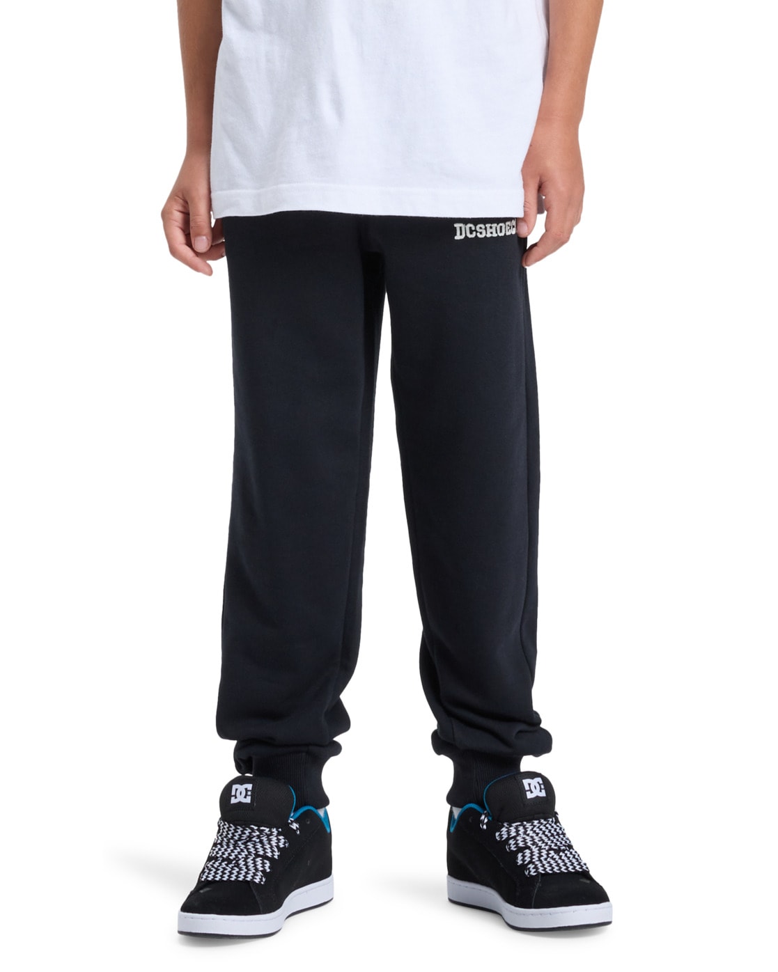 Jogger Pants DC SHOES "Baseline", Kinder, Gr. 14(155-164cm), schwarz, Obermaterial: 50% Baumwolle, 25% Baumwolle, 25% recyceltem Polyester;, Hosen
