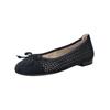 Ballerina CAPRICE "Caprice Ballerinas Veloursleder", Damen, Gr. 37, blau (ozean), Veloursleder, casual, Schuhe