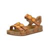 Riemchensandale JOSEF SEIBEL "Josef Seibel Sandalen Leder", Damen, Gr. 42, braun (nuss), Leder, casual, Schuhe