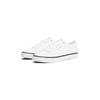 Sneaker TOMMY HILFIGER "TH HI VULC CORE LOW II MESH", Herren, Gr. 48, weiß, Textil, sportlich, Schuhe, Basic, Schnürschuh, Halbschuh, Freizeitschuh mit Logoschriftzug