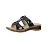 Pantolette ARA "Ara Pantoletten Glattleder", Damen, Gr. 37, schwarz, Glattleder, casual, Schuhe