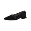 Ballerina PAUL GREEN "Paul Green Ballerinas Veloursleder", Damen, Gr. 38, schwarz, Veloursleder, casual, Schuhe