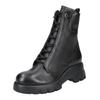 Schnürstiefelette PAUL GREEN "Paul Green Stiefelette Glattleder", Damen, Gr. 38,5, schwarz, Glattleder, casual, Schuhe