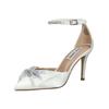 High-Heel-Pumps STEVE MADDEN "STEVE MADDEN Pumps Textil", Damen, Gr. 41, weiß (ivory), Textil, elegant, Schuhe