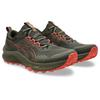 Trailrunningschuh ASICS "TRABUCO TERRA 3", Gr. 43,5, braun stone, spicy rot, Textil, sportlich, Schuhe