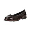 Ballerina GABOR "Gabor Ballerinas Leder", Damen, Gr. 39, braun (chocolate), Leder, casual, Schuhe