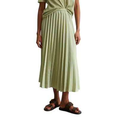 Webrock MARC O'POLO "aus recyceltem Polyester", Damen, Gr. 36, smooth sage, Obermaterial: 100% Polyester, unifarben, casual, lässig geschnitten wadenlang, Röcke Image