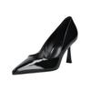 High-Heel-Pumps HÖGL "Högl Pumps Leder", Damen, Gr. 40, schwarz, Leder, casual, Schuhe