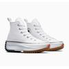 Sneaker CONVERSE "RUN STAR HIKE CANVAS PLATFORM", Gr. 43, weiß (weiß, schwarz, gum), Textil, sportlich, Schuhe