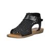 Schaftsandalette BLOWFISH "Blowfish Sandalen Lederimitat", Damen, Gr. 37, schwarz, Lederimitat, casual, Schuhe