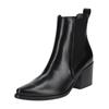 Stiefelette PAUL GREEN "Paul Green Stiefelette Glattleder", Damen, Gr. 38, schwarz, Glattleder, casual, Schuhe