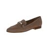 Slipper CAPRICE "Caprice Slipper Veloursleder", Damen, Gr. 40,5, braun, Veloursleder, casual, Schuhe