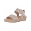 Keilsandalette GABOR "Gabor Sandalen Leder", Damen, Gr. 40, rosa (hellrosa), Leder, casual, Schuhe