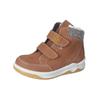 Sneaker RICOSTA "Ricosta Stiefelette Leder/Textil", Kinder, Gr. 29, gelb (curry), Leder, Textil, casual, Schuhe