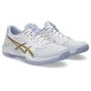 Hallenschuh ASICS "GEL-ROCKET 12", Gr. 40,5, weiß, champagne, Synthetik, sportlich, Schuhe