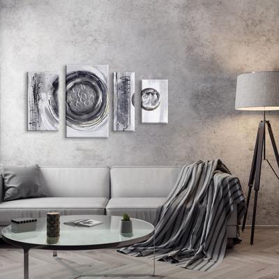 Ölgemälde BÖNNINGHOFF, schwarz (farbe bild(er): schwarz, w), B:124cm H:70cm T:3cm, Canvas, Holz, Bilder, jedes Bild ein Unikat Image