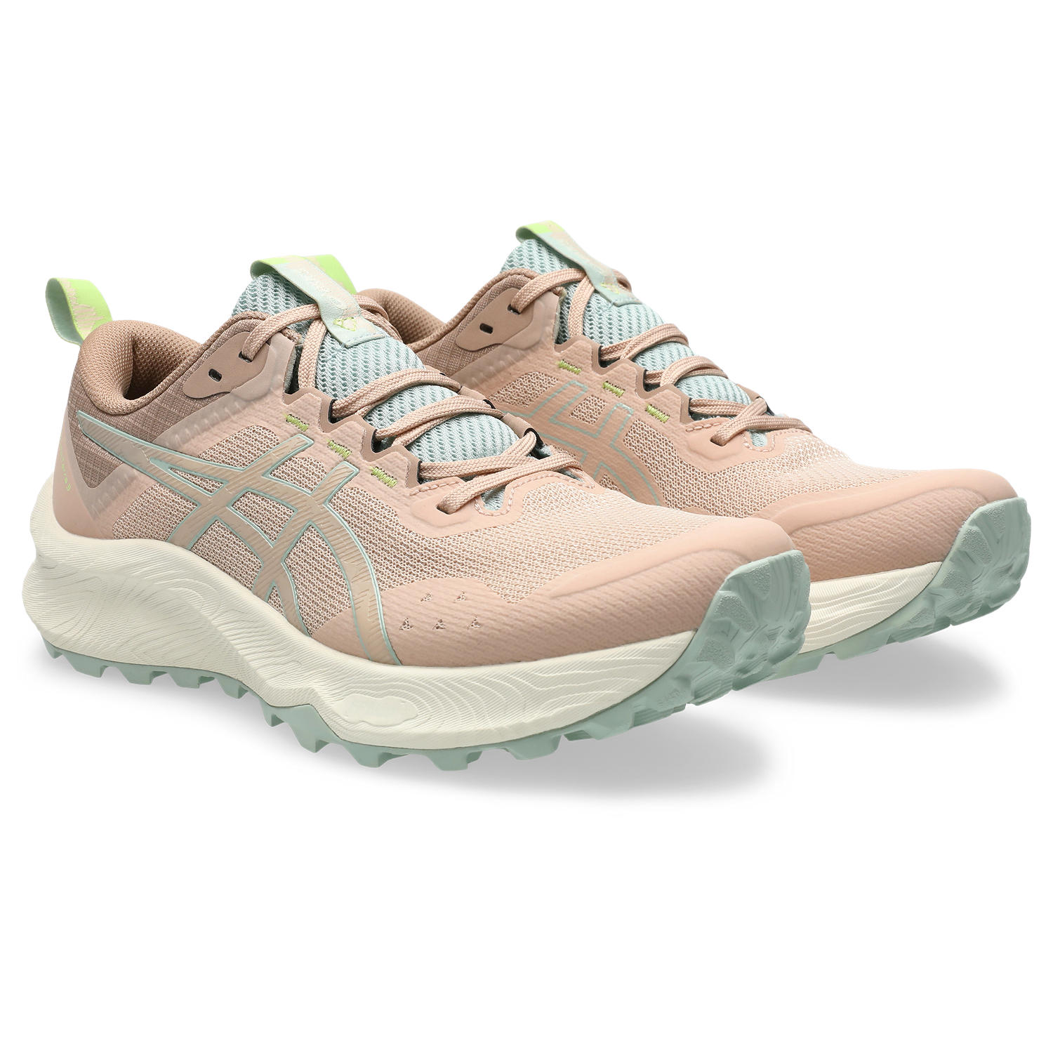 Trailrunningschuh ASICS "TRABUCO TERRA 3", Damen, Gr. 39, pale apricot, lichen rock, Textil, Schuhe