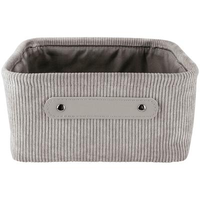 Aufbewahrungskorb KLEINE WOLKE "Bedford", grau (platin), Polyester, Aufbewahrungsboxen Image