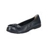 Ballerina CAPRICE "Caprice Ballerinas Leder", Damen, Gr. 39, blau (ozean), Leder, casual, Schuhe