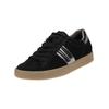 Sneaker PAUL GREEN "Paul Green Sneaker Leder", Damen, Gr. 38,5, schwarz (schwarz, silber), Leder, casual, Schuhe