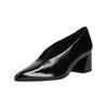Pumps HÖGL "Högl Pumps Leder", Damen, Gr. 41, schwarz (schwarz lack), Leder, casual, Schuhe