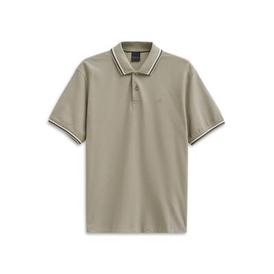 Poloshirt BUGATTI "Modern Fit", Herren, Gr. 4XL, 130, moos, 100% Baumwolle, unifarben, casual, normal, ohne Ausschnitt, Kurzarm Rippbündchen, Shirts, Basic Essential aus Baumwolle Image