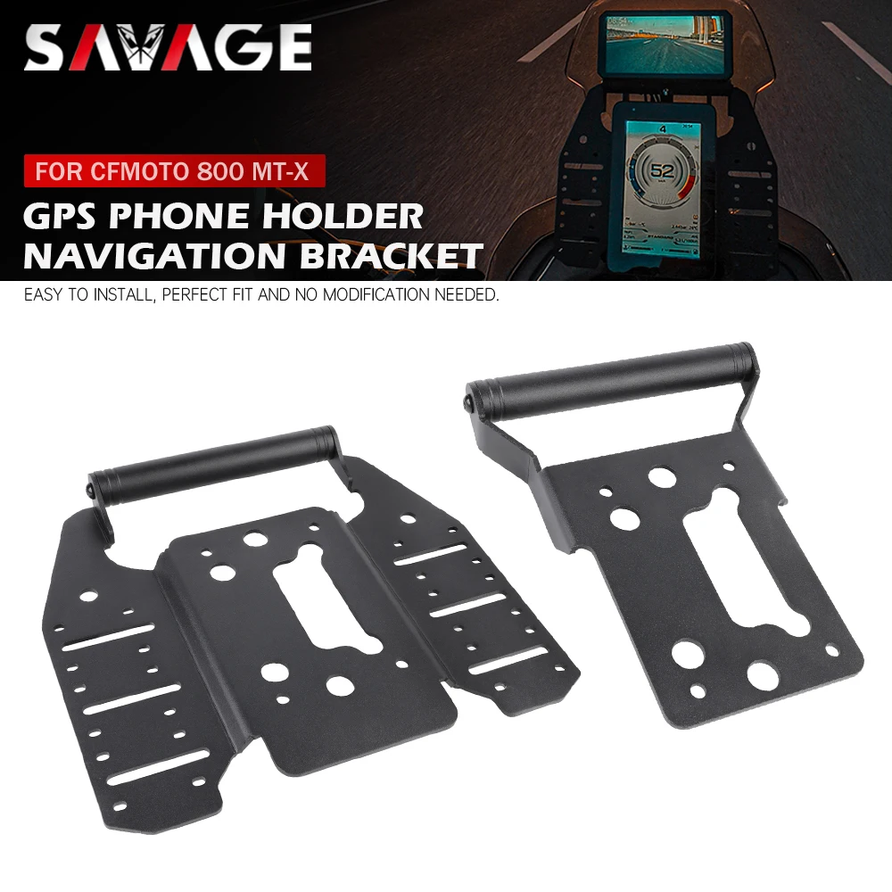 Support de téléphone pour moto CFMOTO 800 MT-X MTX 2026, support de navigation GPS, plaque d'extension de barre, compatible CF-MOTO 800MTX 2024 2025