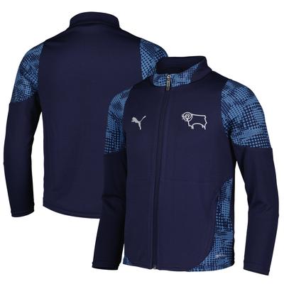 Derby County PUMA Trainingsjacke - Marineblau - Kinder Image