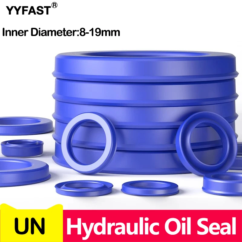 10/20 pièces, ID 8-19MM, joint hydraulique d'arbre Radial UN (IDxODxTHK), tige de Piston d'arbre de Piston en polyuréthane PU joint d'huile de tasse en U à lèvre unique