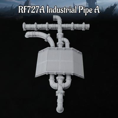 TEMU Industrial Pipe Miniature Terrain Set – Rpg Game Accessories & Diorama Collectible Kits – Modular Factory Props, Pipeline System Gifts For Tabletop Strategy Gaming