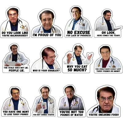 12Pcs Dr Now Magnets Funny Dr. Nowzaradan Fridge Magnet Kitchen Strong Fridge Magnets Cute Magnetic Accessories for Refrigerator