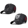 1PC Herren verstellbare runde Top Baseballkappe gebogene Krempe Hip Hop Hut Karneval Party schwarz und weiß Camouflage Sonnenschutz