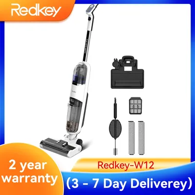 RedKey W12 Akku-Handstaubsauger 2 Wassertanks, 150W 3-in-1 Nass Trockensauger,2600mAh Batterie, Image