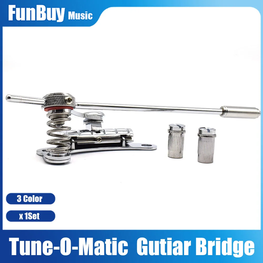 1SET Gitarre Tremolo Brücke LP Elektrische Gitarren SG Gitarre Elektrische Gitarre Brücke Stop Bar für LP SG elektrische gitarre Image
