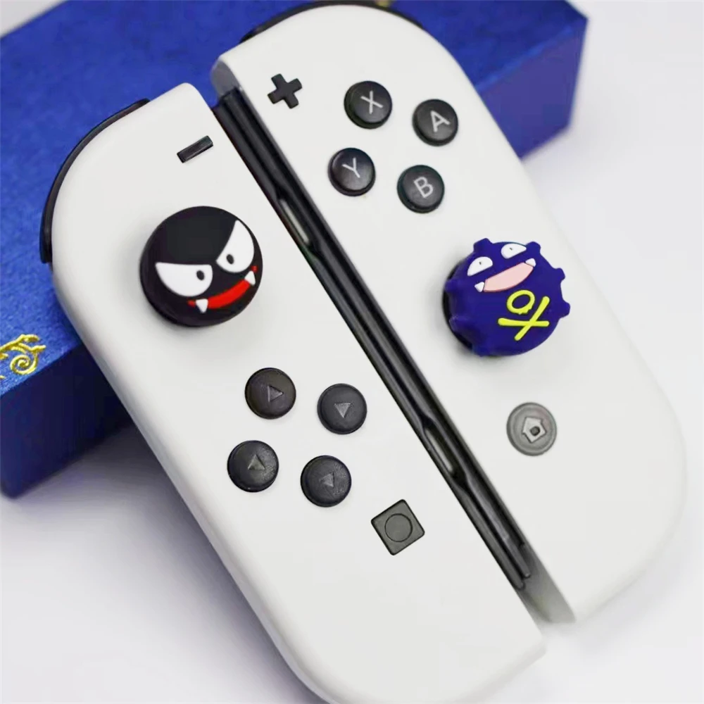 4 Teile/los Pokemon Arbok Weezing Stick Grip Cap Joystick Für Nintendo Schalter NS Lite Oled Controller Image