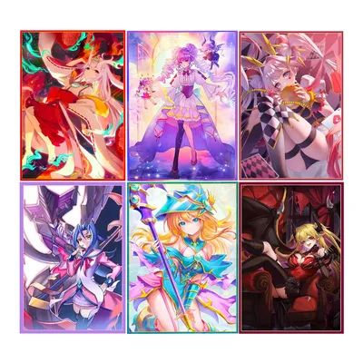 50 Teile/satz 63X90Mm Yu-Gi-Oh! Kurikara Divincarnate Card Sleeve Color Flash Ygo Lacrima The Crimson Tears Kartenschutzhülle Image